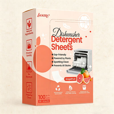 Περιβαλλοντικώς φιλικά υποαλλεργικά, μακροχρόνια φύλλα απορρυπαντικού πλυντηρίου πιάτων για απλό πλύσιμο πιάτων